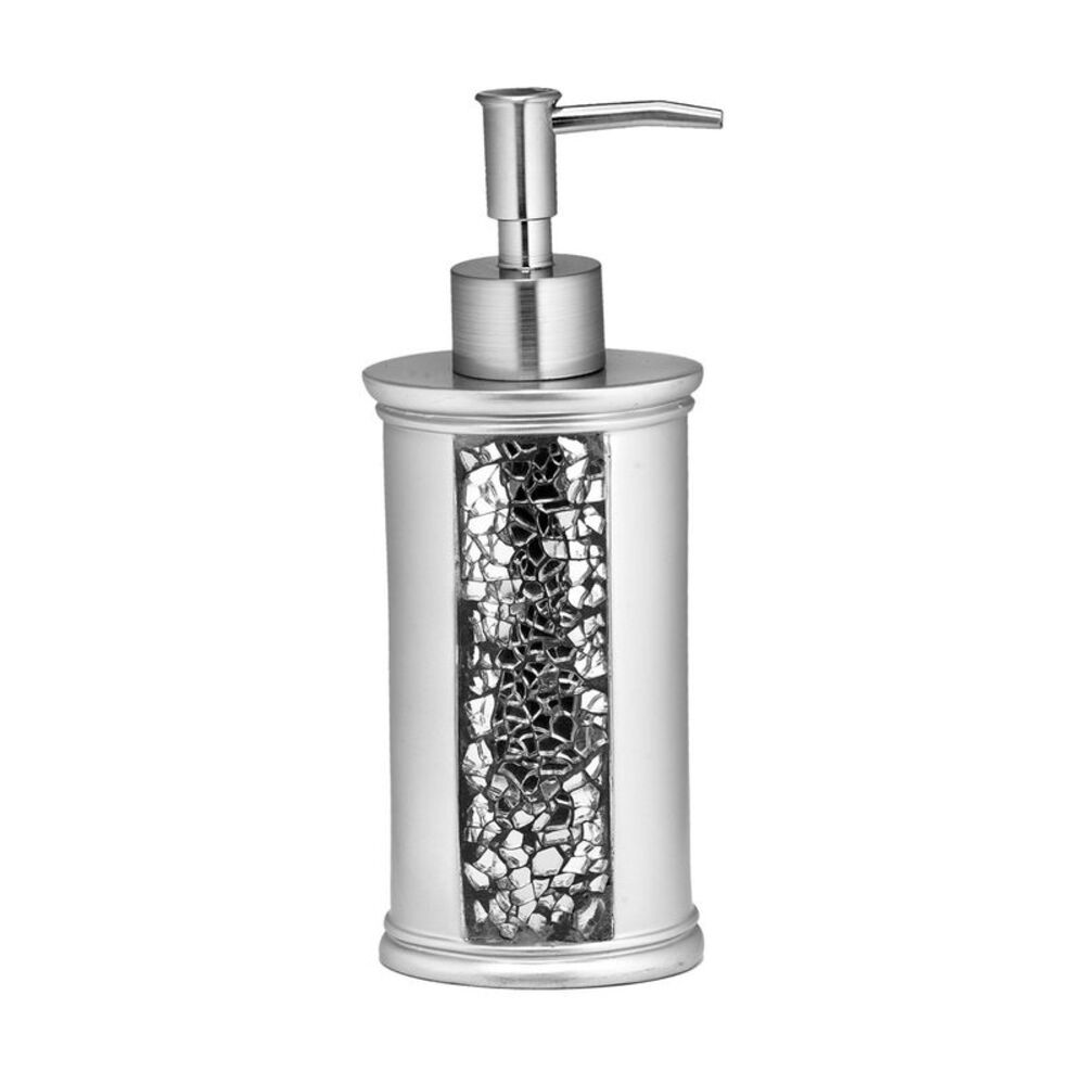 Sinatra Silver Bath Accessories Soap Pump - 8"H x 3"W x 3"D